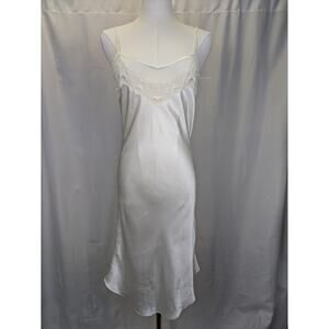 Victoria's Secret VTG Gold Label Bridal Nightgown Lingerie Sz S Lace Satin Ivory